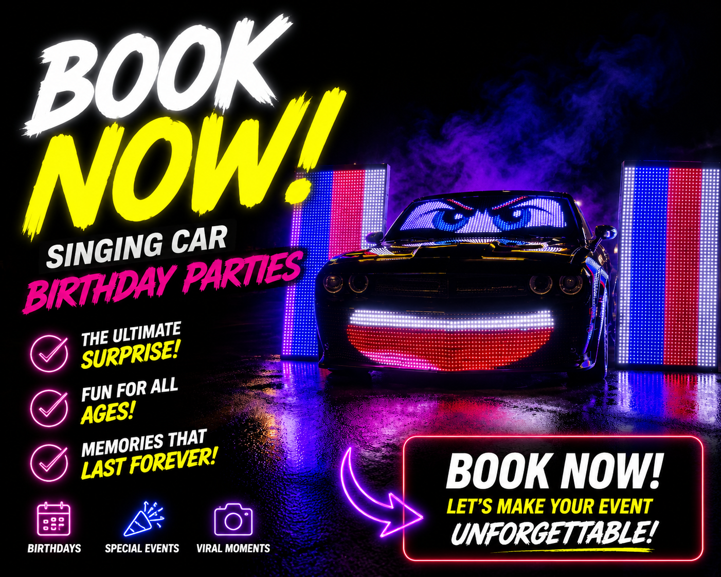 Singing Car Booking